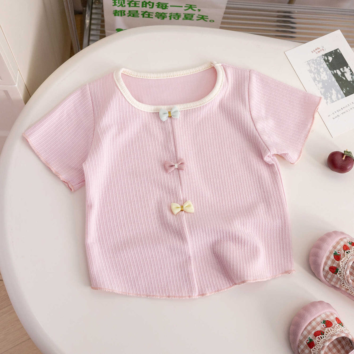 Girls Summer Short Sleeve T-Shirt – Soft Casual Top – T-Shirts – Image 6