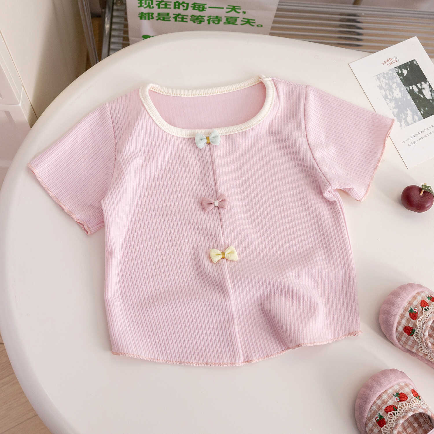 Girls Summer Short Sleeve T-Shirt – Soft Casual Top – T-Shirts – Image 6