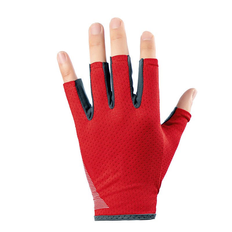 Unisex Half-Finger Non-Slip Gloves – Cycling, Fitness & Outdoor