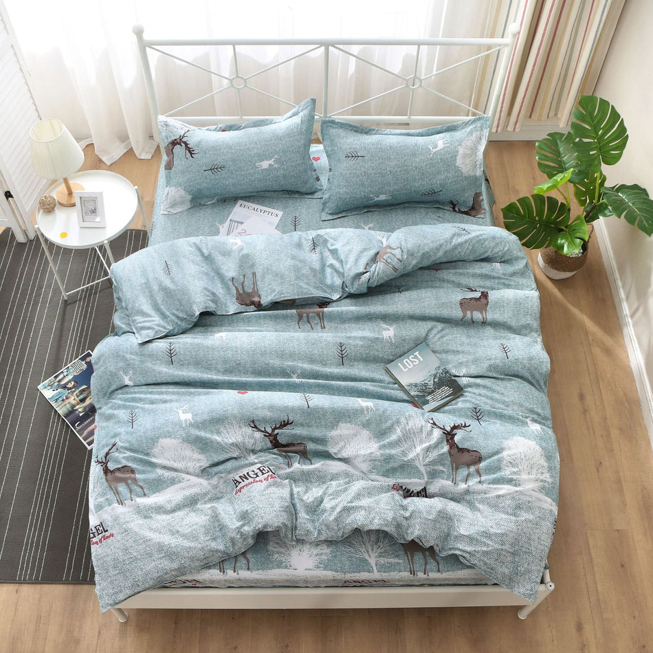 Washed Cotton Quilt Cover Soft & Breathable Bedding