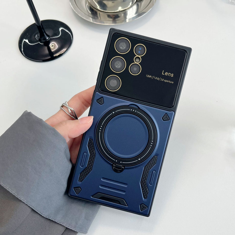 INSTOCK-S23U/S22 Magnetic Case with Kickstand & Clear Sound