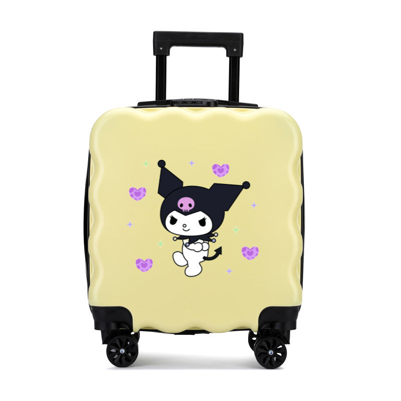 Kids' 18-Inch Large Capacity Cartoon Trolley Case