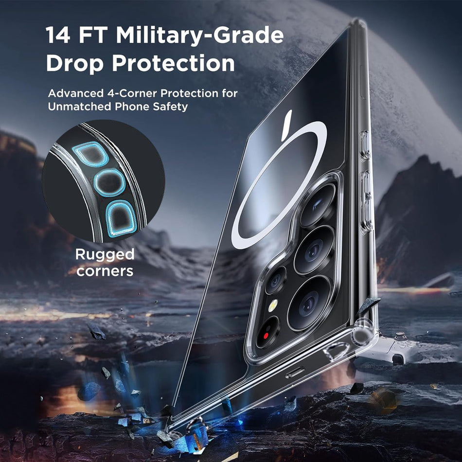 Transparent Magnetic Case for Samsung S25 Ultra