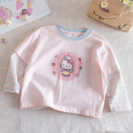 Girls Cartoon Long Sleeve T-Shirt – Korean Spring Top – T-Shirts – Image 7