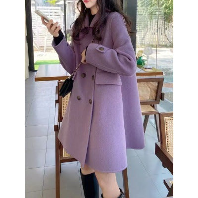 Women’s Retro Woolen Trench Coat