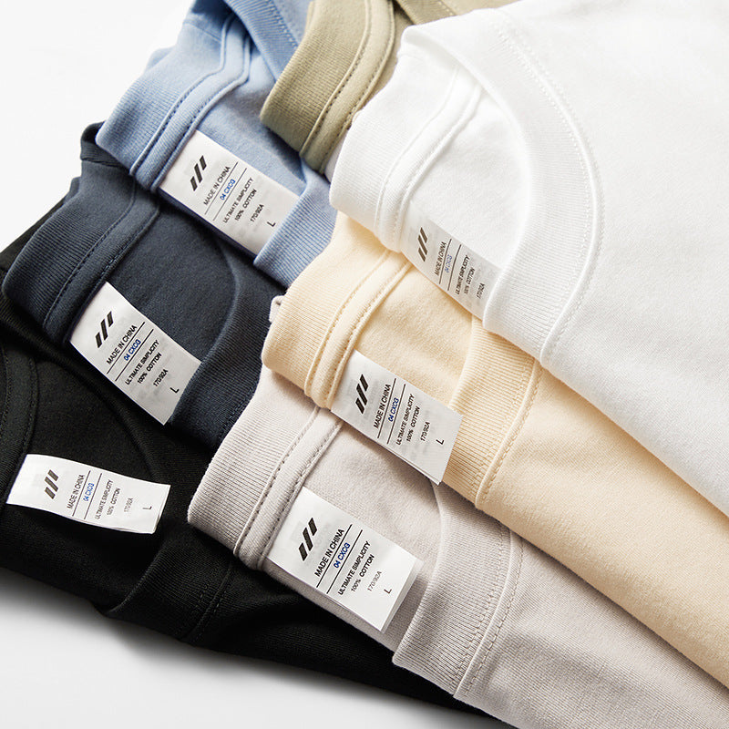 Men’s 230g Cotton Long Sleeve T-Shirt – Crewneck Base Shirt