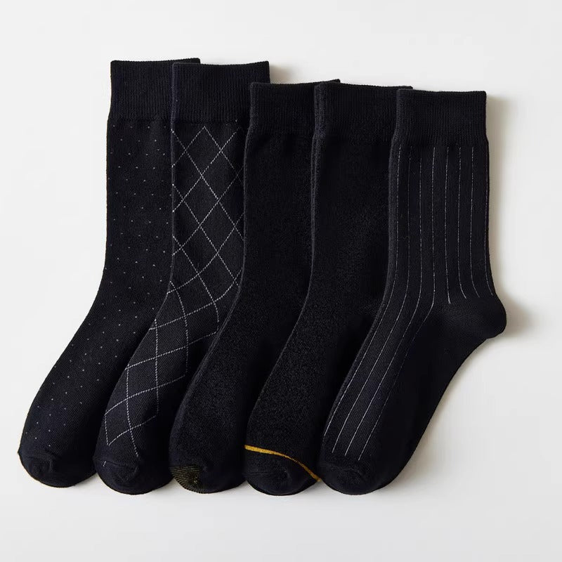 (1 PIECE)- Long Black Suit Socks | Thin & Formal Wear Ready