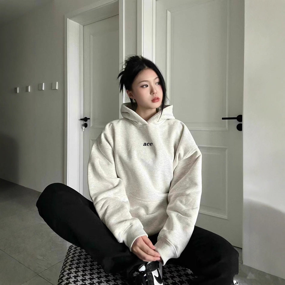 INSTOCK-Gray Hooded Sweatshirt