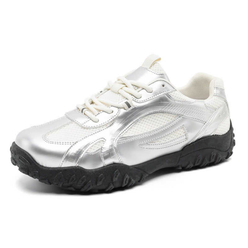 Men’s Retro Running Sneakers – Breathable Thick Sole Casual Shoes
