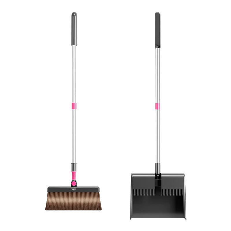 Folding Broom & Dustpan Set – Thickened Non-Stick Design
