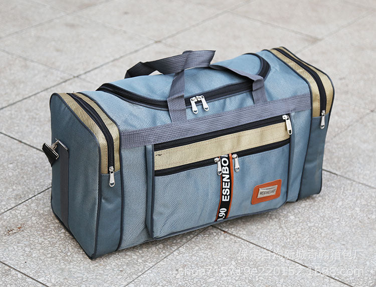 Korean Style Oversized Travel Duffel Bag with Shoe Compartment