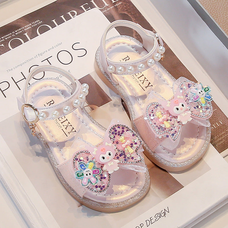 Kulomi Bow Sandals for Girls | 2025 Summer Beach Shoes