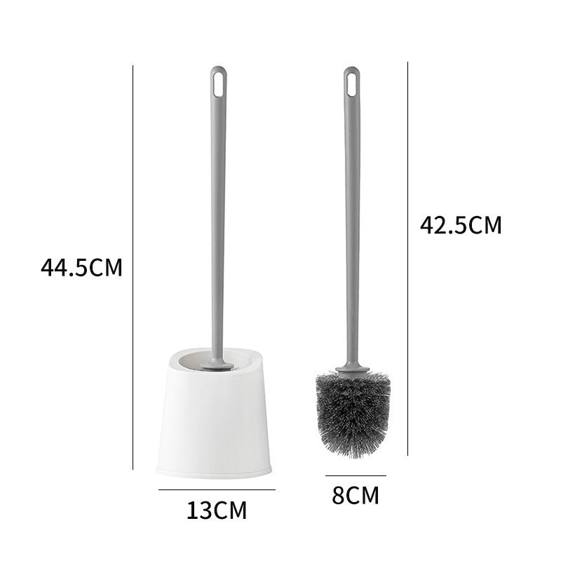 Thickened Plastic Toilet Brush Set with Base Household