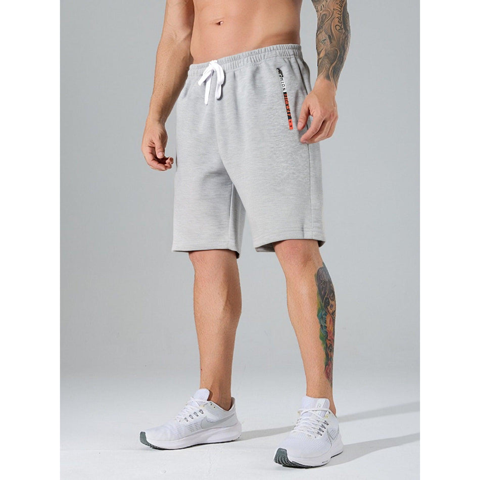 Men’s Summer Zippered Pocket Loose Sports Shorts