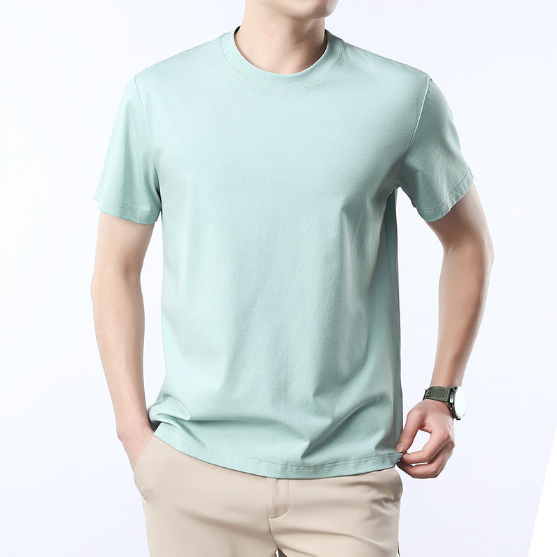 Men’s Ice Silk Cotton T-Shirt – Cool & Comfortable Tee
