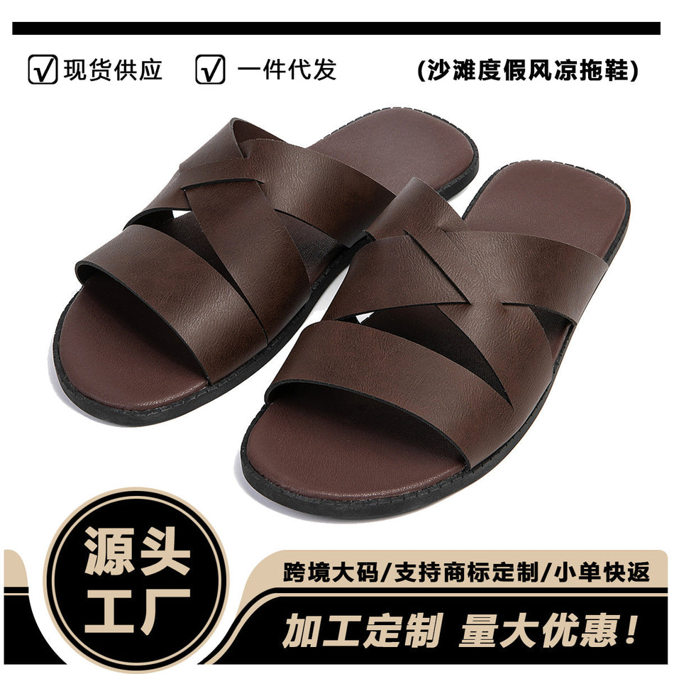 Large-Size Men’s Non-Slip Summer Outdoor Flip-Flop Sandals