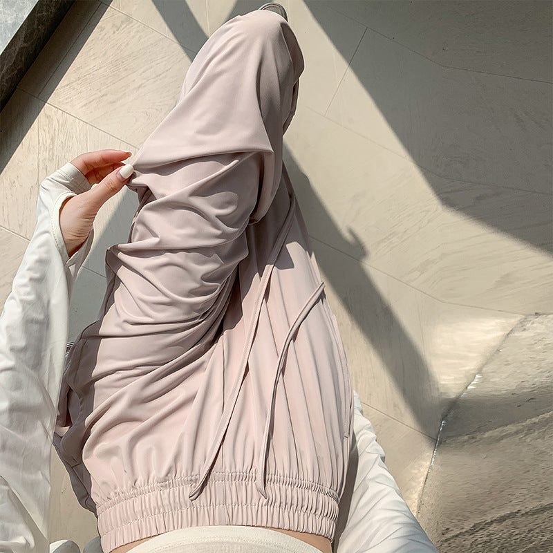 Pink Ice Silk Sun Pants