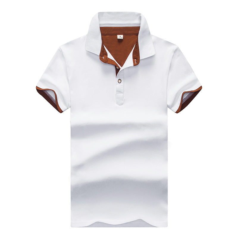Slim Fit Logo Polo – Korean-Style Summer Cotton T-Shirt