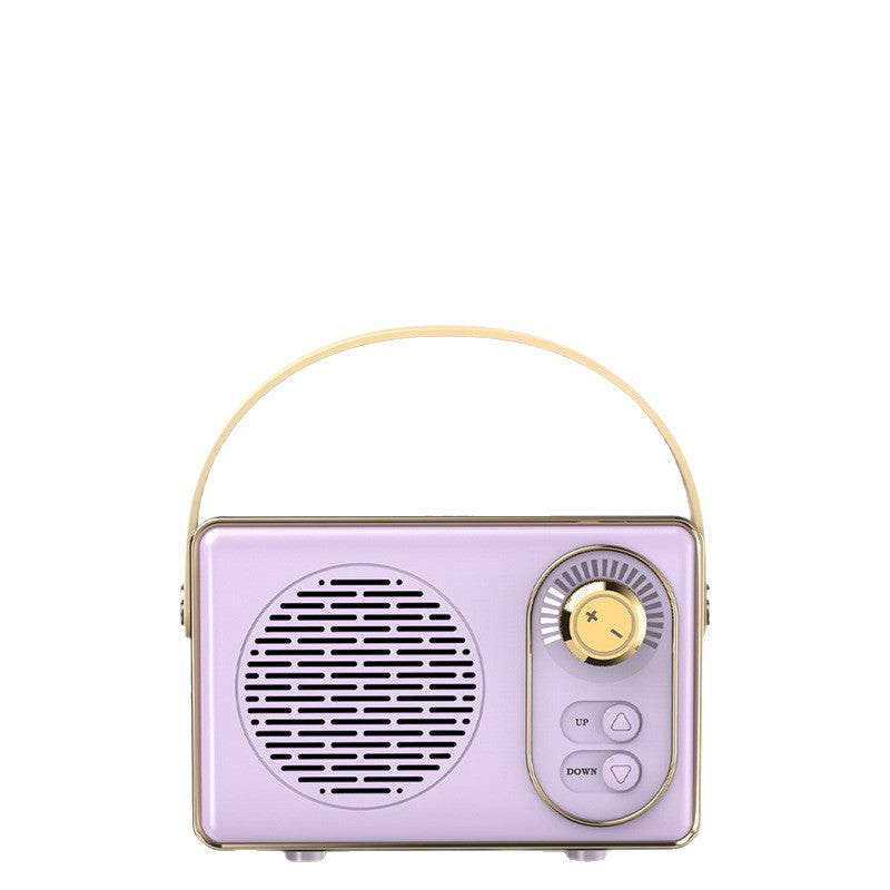 Retro Bluetooth Speaker Satchel with Subwoofer