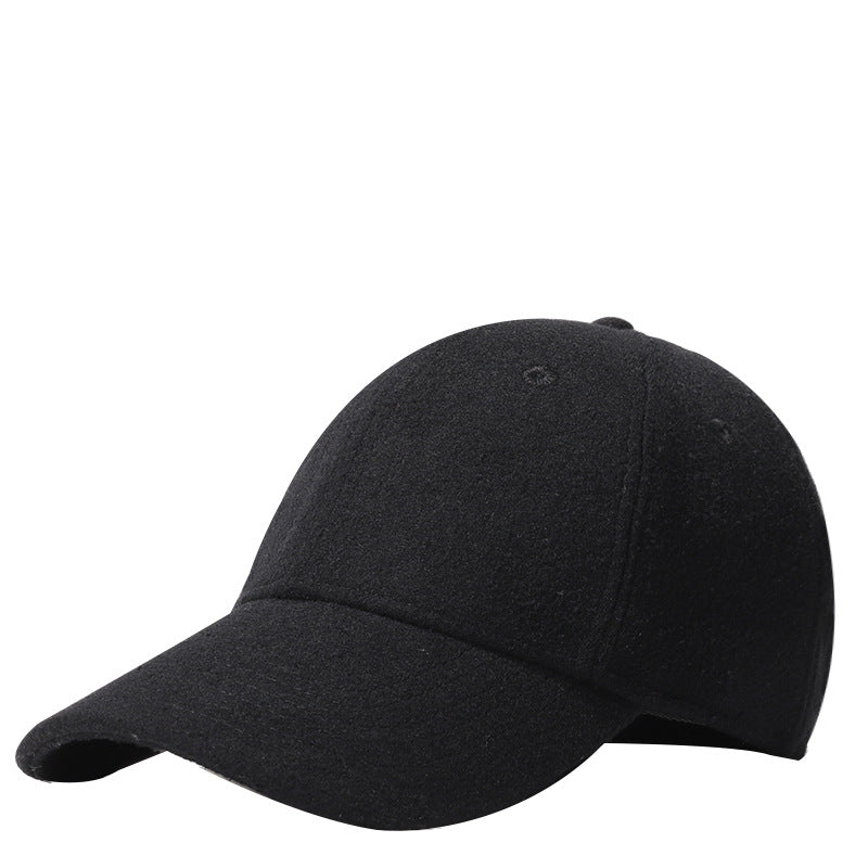 Wool Blended Warm Baseball Cap for Winter