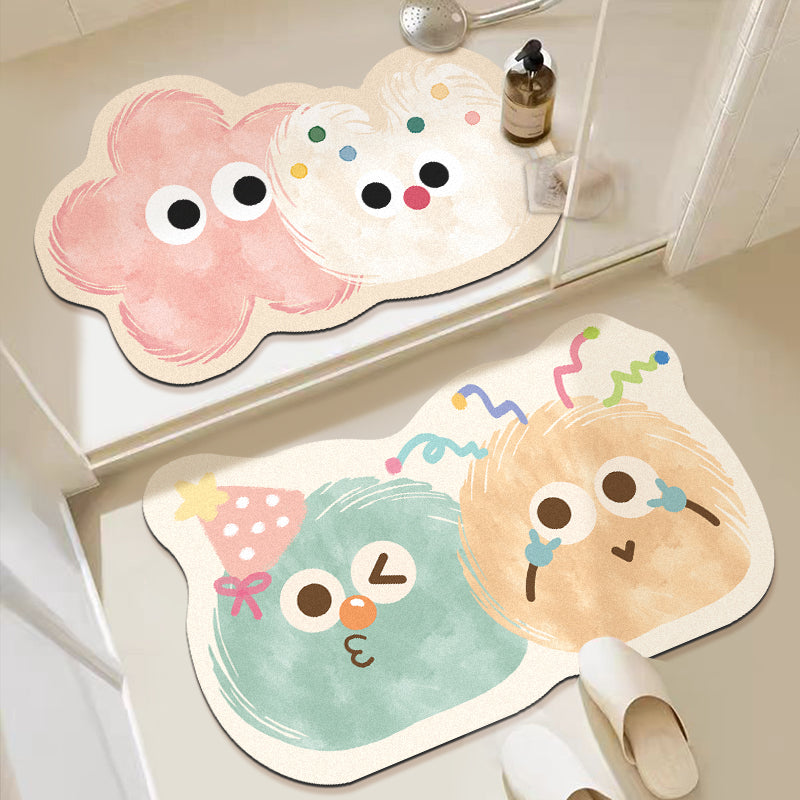 Cartoon Diatom Mud Non-Slip Bathroom Floor Mat