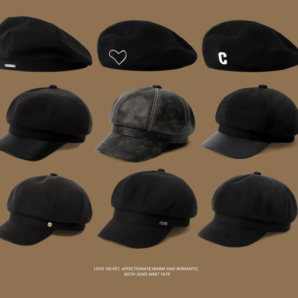 GOLDARTIST Retro Beret – Big Head Size Hat