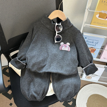 Girls Spring Autumn Jacket Sports Set Thin Outfit – Spring Autumn Kids Fashion Nepal | Tudoholic