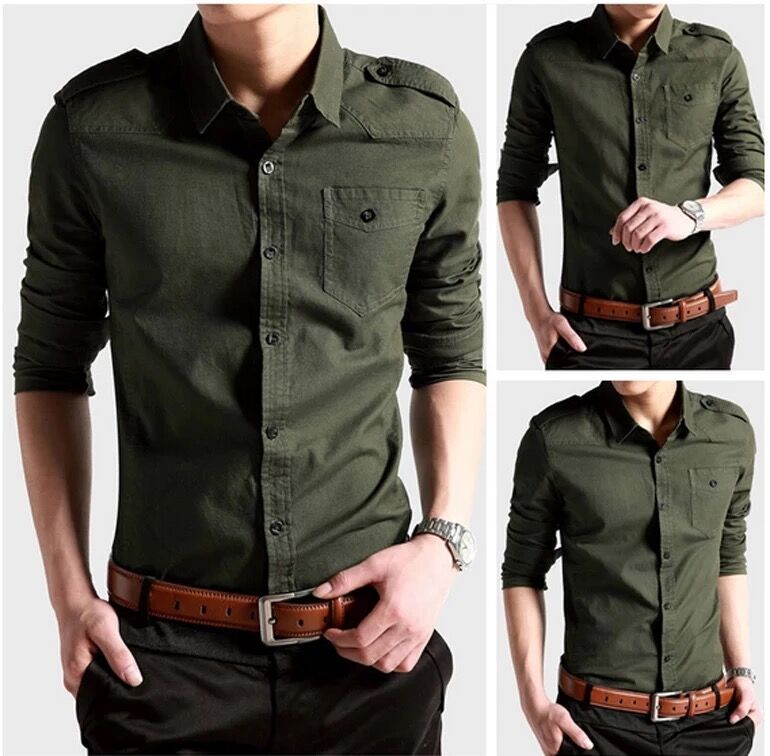 Men’s Cotton Business Casual Shirt Jacket