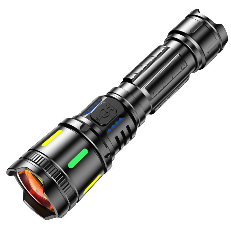 Cross-Border Tactical Zoom Flashlight – Compact Long-Li