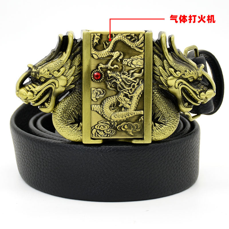 Creative Lighter-Style Personalized Leather Belt
