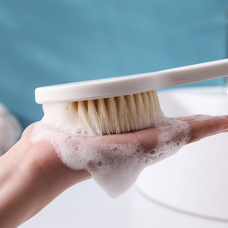 Soft Hair Bath Brush with Long Handle & Bath Ball