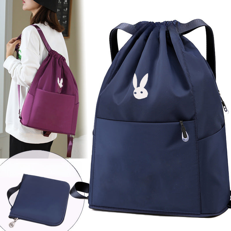 Portable Folding Backpack - Sports & Travel Drawstring Bag