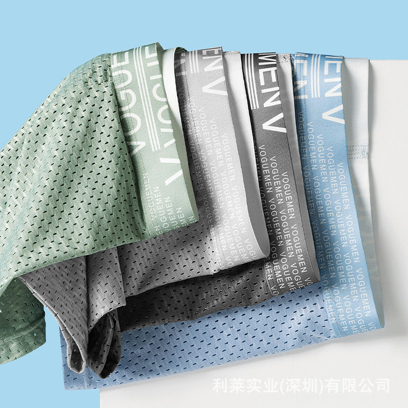 Pack of 6 Mens Ice Silk Mesh Boxers