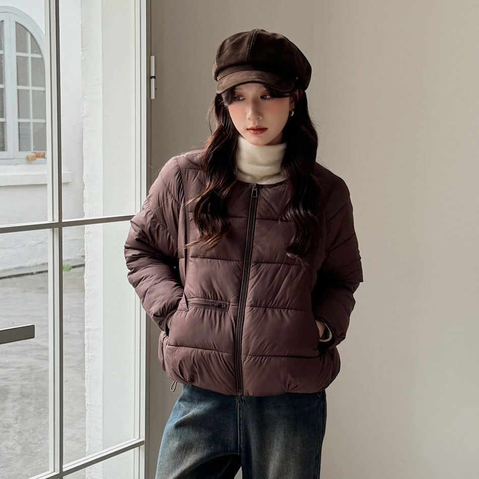 INSTOCK-Women’s Round Neck Down Cotton Jacket