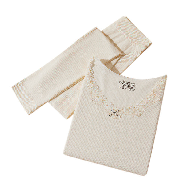 Women’s Wool Lace Thermal Set