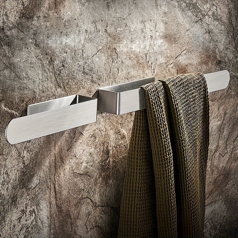 Cross-Border Bathroom Towel Bar Brushed Stainless No-Drill