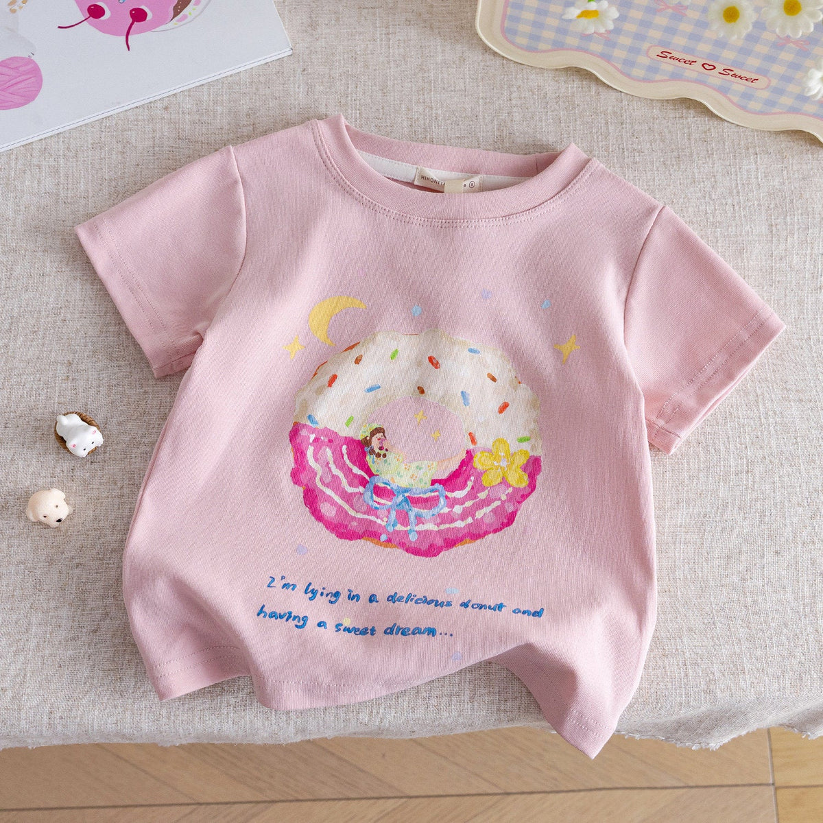 Girls Candy Color Cartoon T-Shirt – Cute Summer Wear – T-Shirts – Image 6