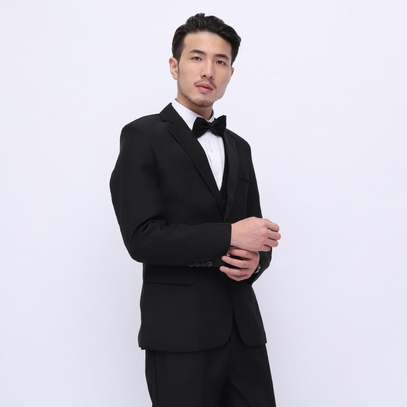 Men’s Three-Piece Groomsmen Suit – Wedding & Professional Attire