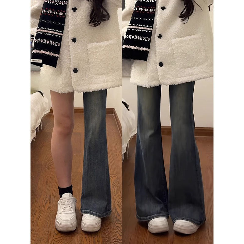 Vintage Blue High Waist Flared Jeans