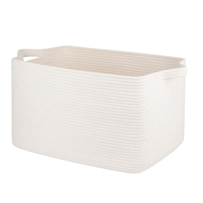 Cotton Rope Woven Storage Basket for Toys and Clothes