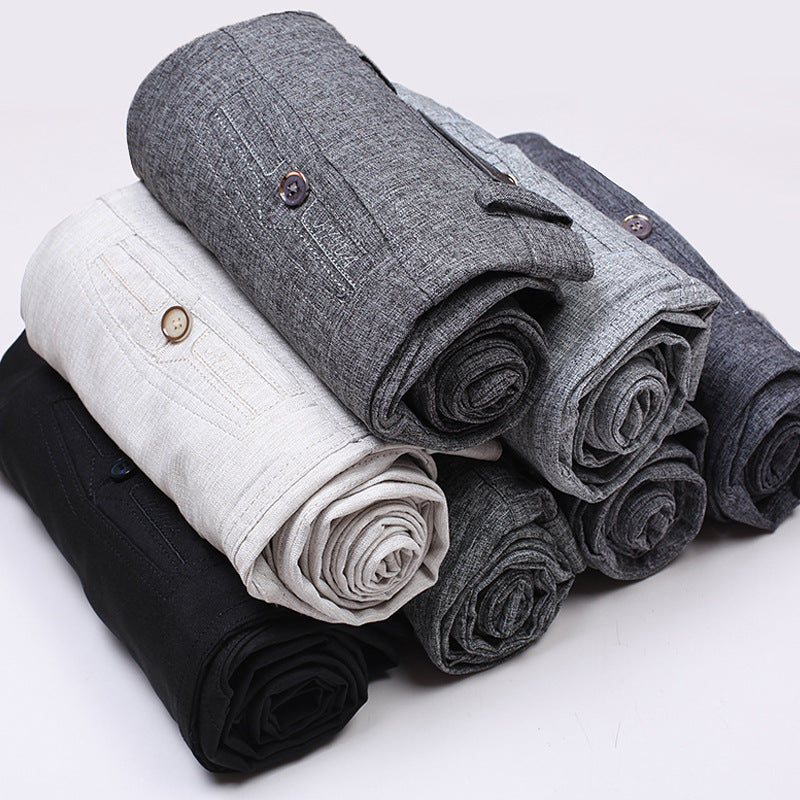 INSTOCK-Ice Silk Linen Casual Pants