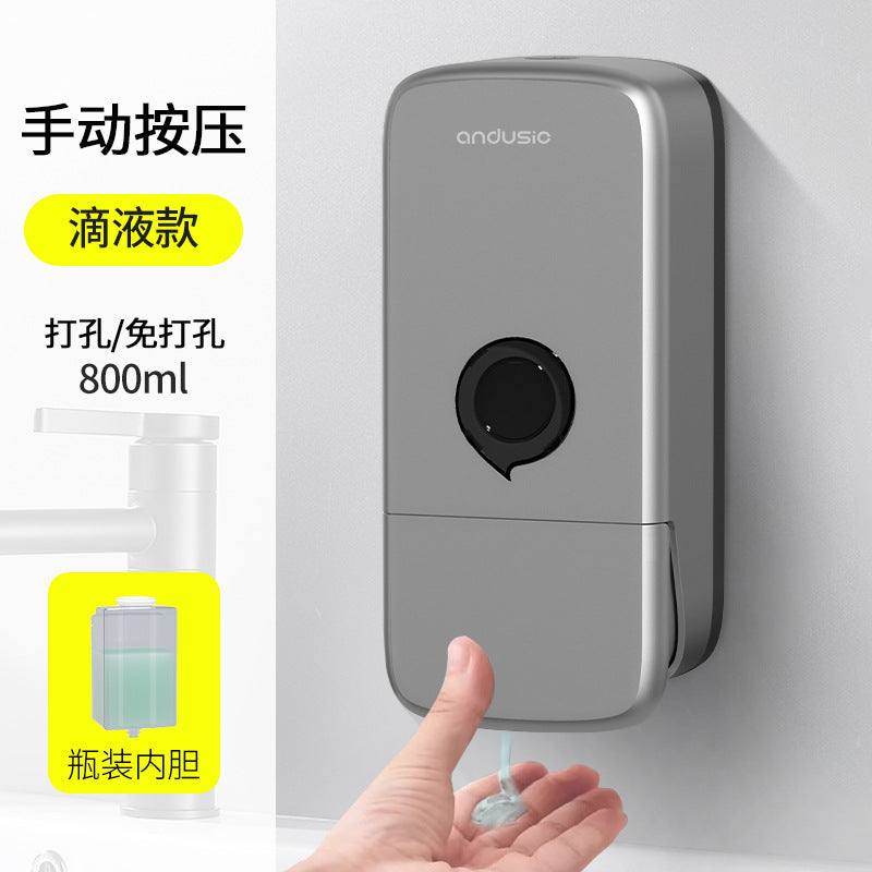 Manual Wall-Mounted Foam Soap Dispenser – No Drilling