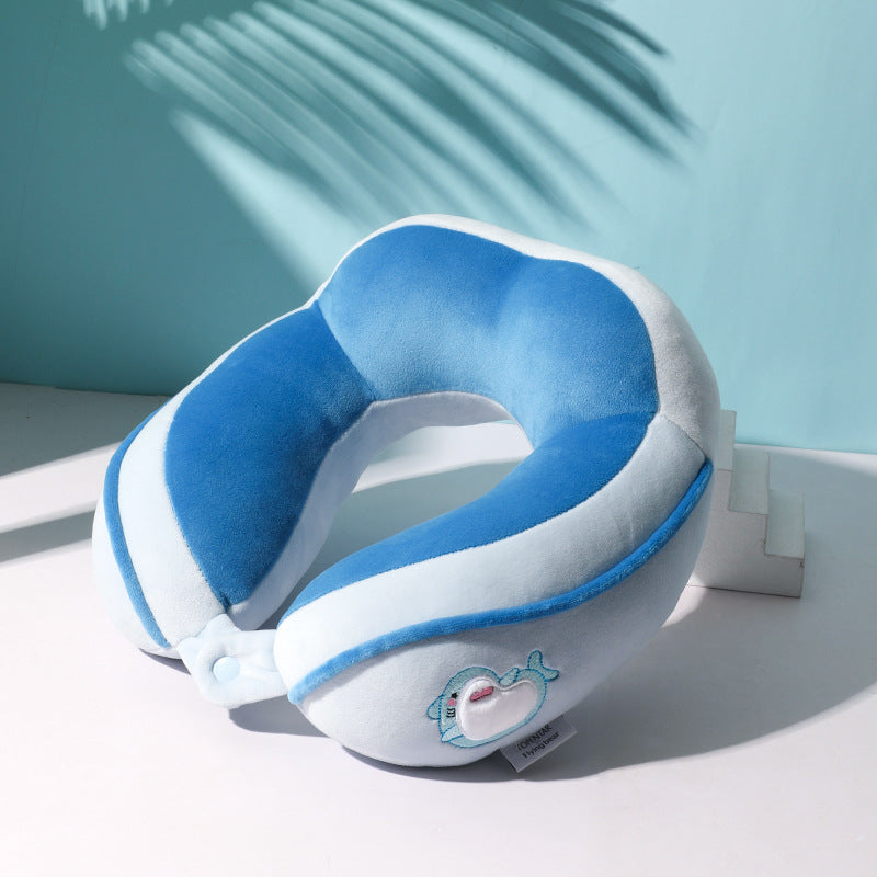 Cartoon U-Shaped Neck Pillow Travel Office Nap Use