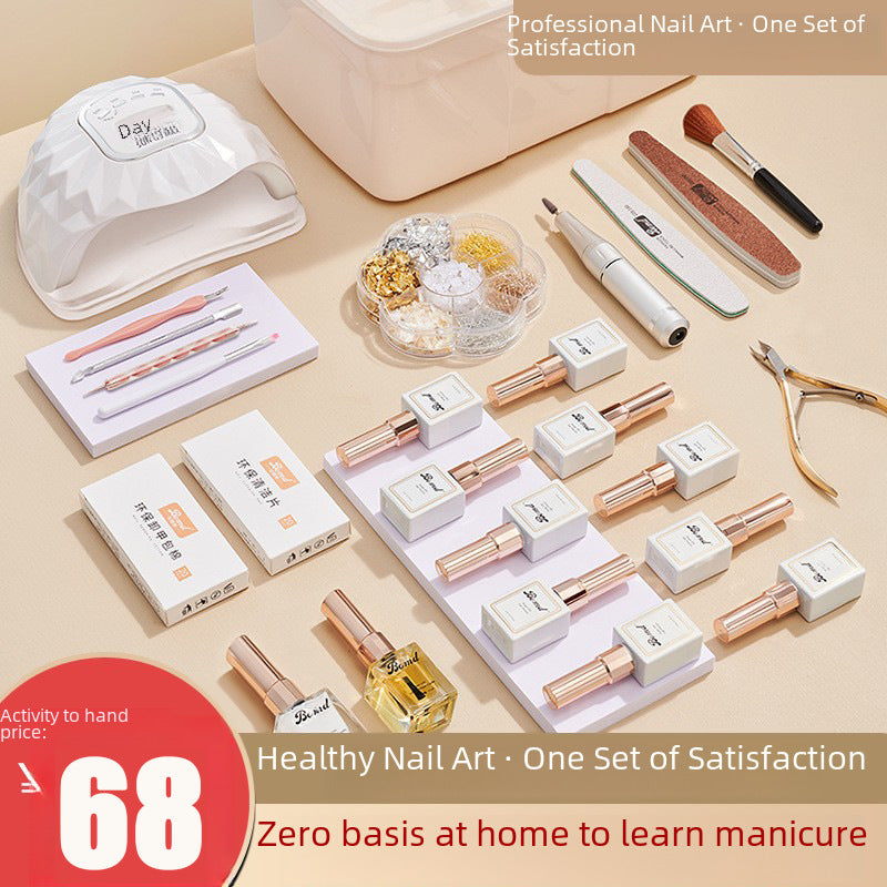 STOCK-Home Nail Art Set – Gel Polish & UV Lamp