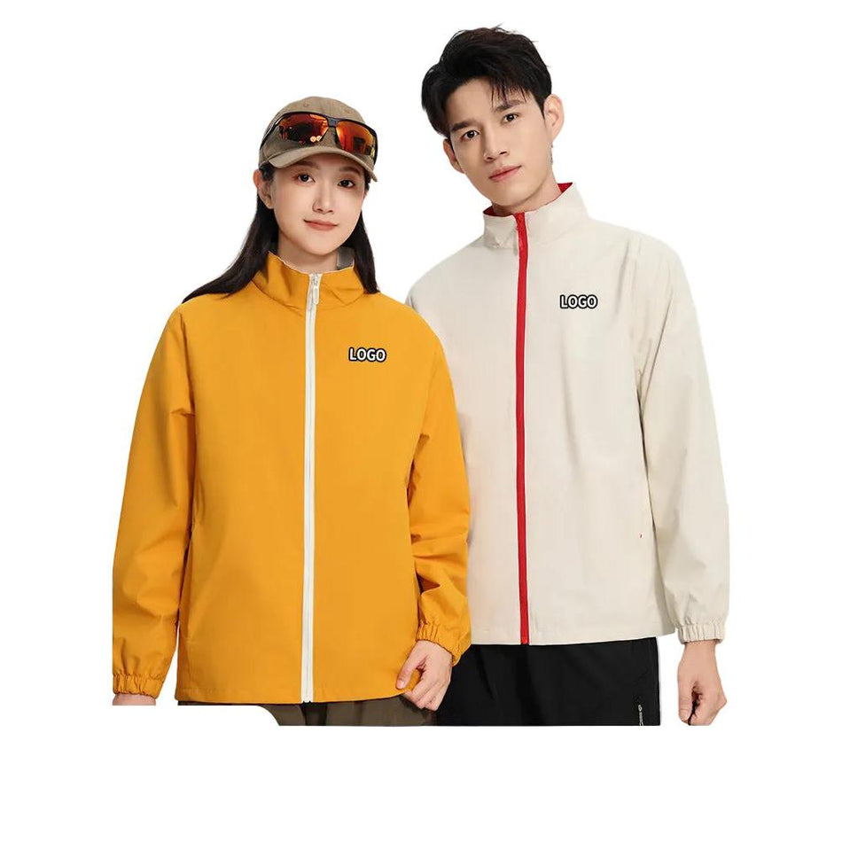 150D Windbreaker Work Jacket – Custom Logo & Stand Collar