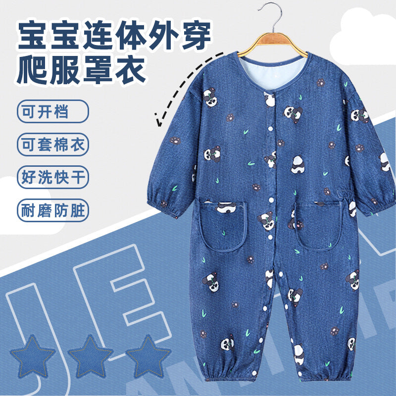 Baby Autumn Winter Crawling Suit One Piece Outdoor Romper XL
