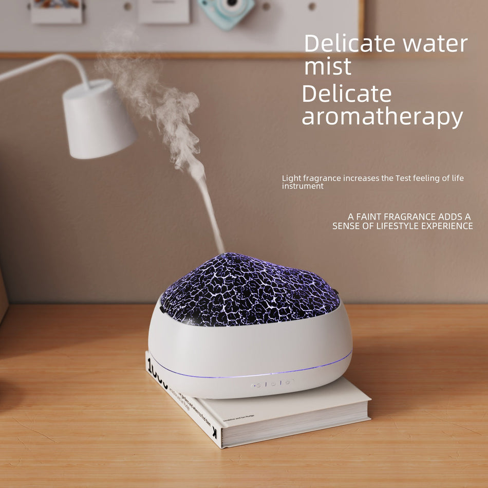 Volcanic Aroma Diffuser – LED Light, Essential Oil Humidifier