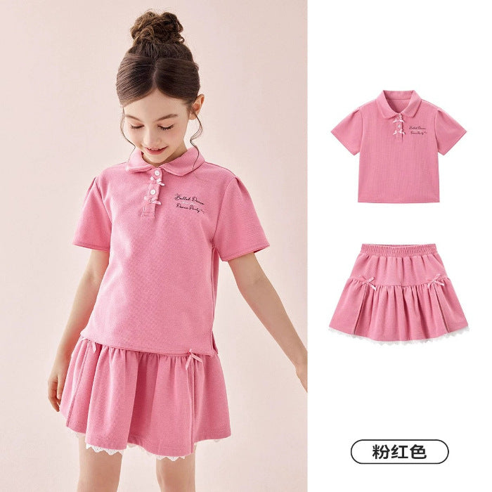 Girls Bow Skirt Two-Piece Summer Set – Baby & Children's Outfits – Image 6