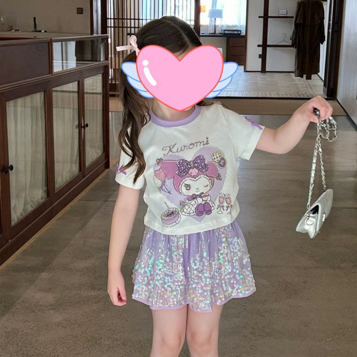 Girls Princess Skirt Set – Summer Sequin Outfit – Outfit Sets – Image 6