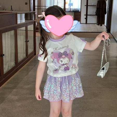 Girls Princess Skirt Set – Summer Sequin Outfit – Outfit Sets – Image 6
